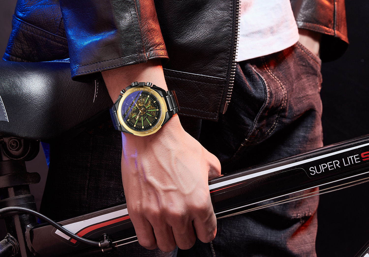 Wholesale Luxury WaterProof Stainless Steel Custom Men Watch Reloj Super luminous Big Montre Automatic Mechanical Wrist Watches