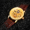 China Wholesale brand T-WINNER Water Resistant Watch Men Genuine Leather OEM skeleton Wrist Watch Luxury