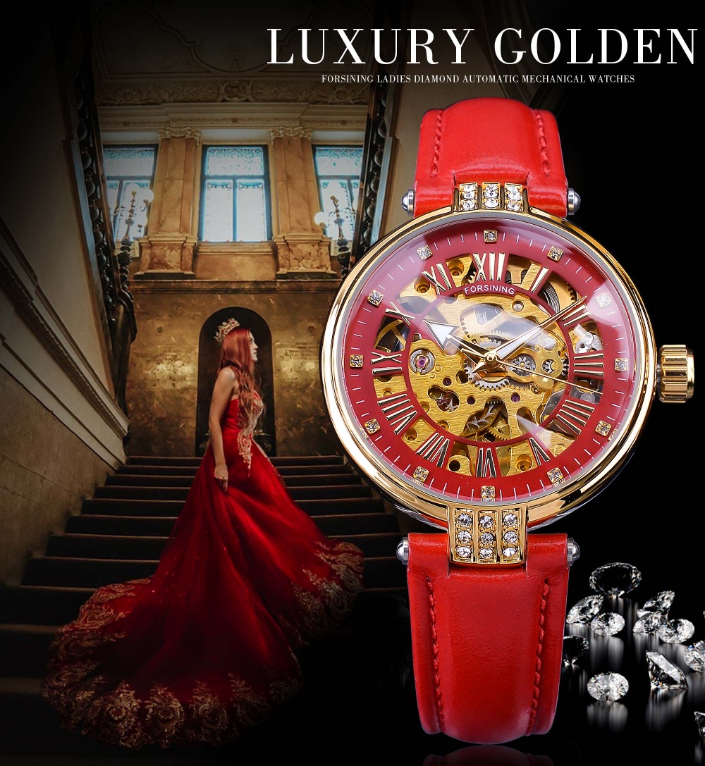 FORSINING FSL8175M3G4 is luxury and hot design for lady watches .