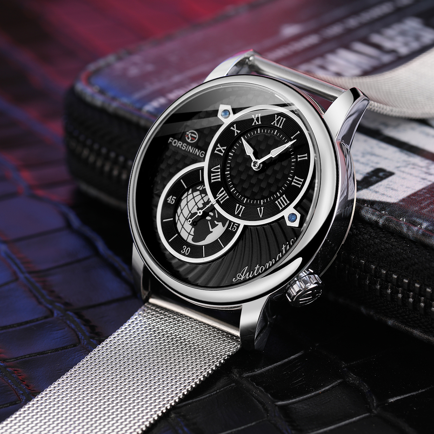 Reloj Para Hombre Mens Luxury Watches Earth New Plain Fashion Waterproof Watch Custom Men Automatic Movement Mechanical Watch